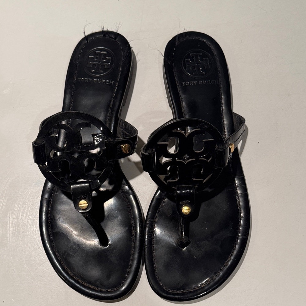 Tory Burch Black Leather Sandals